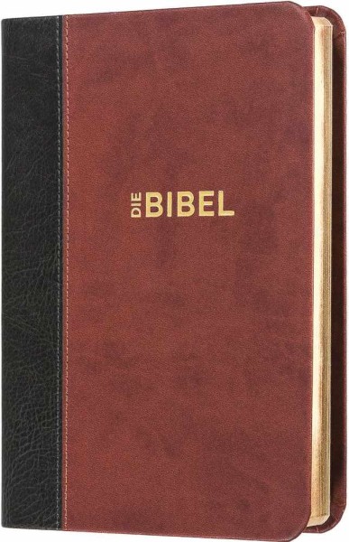 Schlachter 2000 Taschenausgabe mit Parallelstellen - grau/braun, Goldschnitt